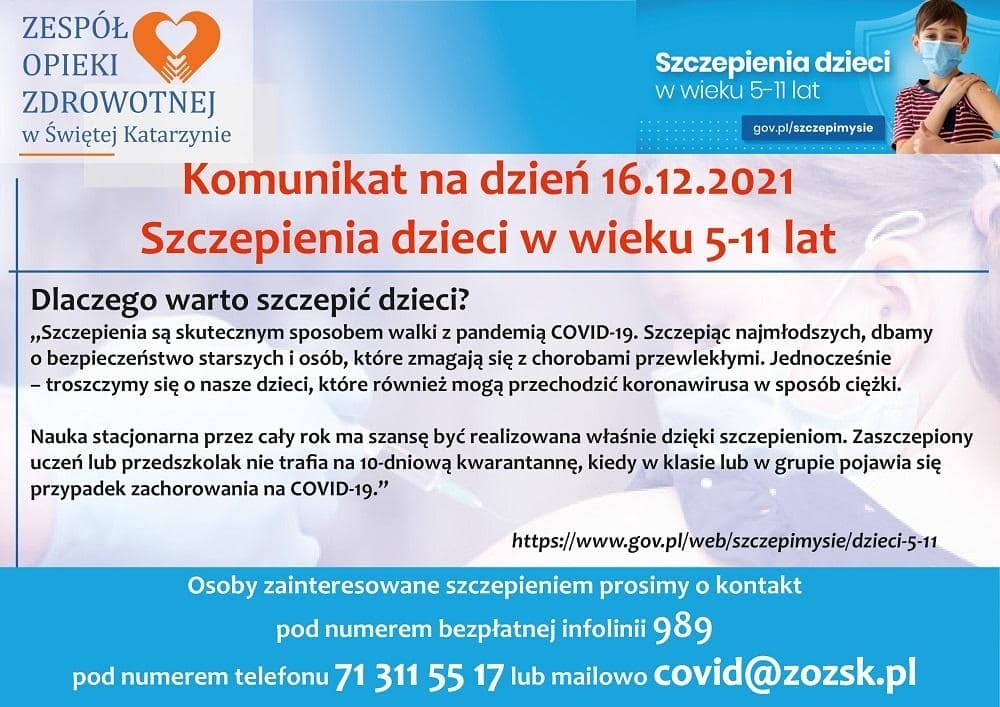 covid szczepienia dzieci