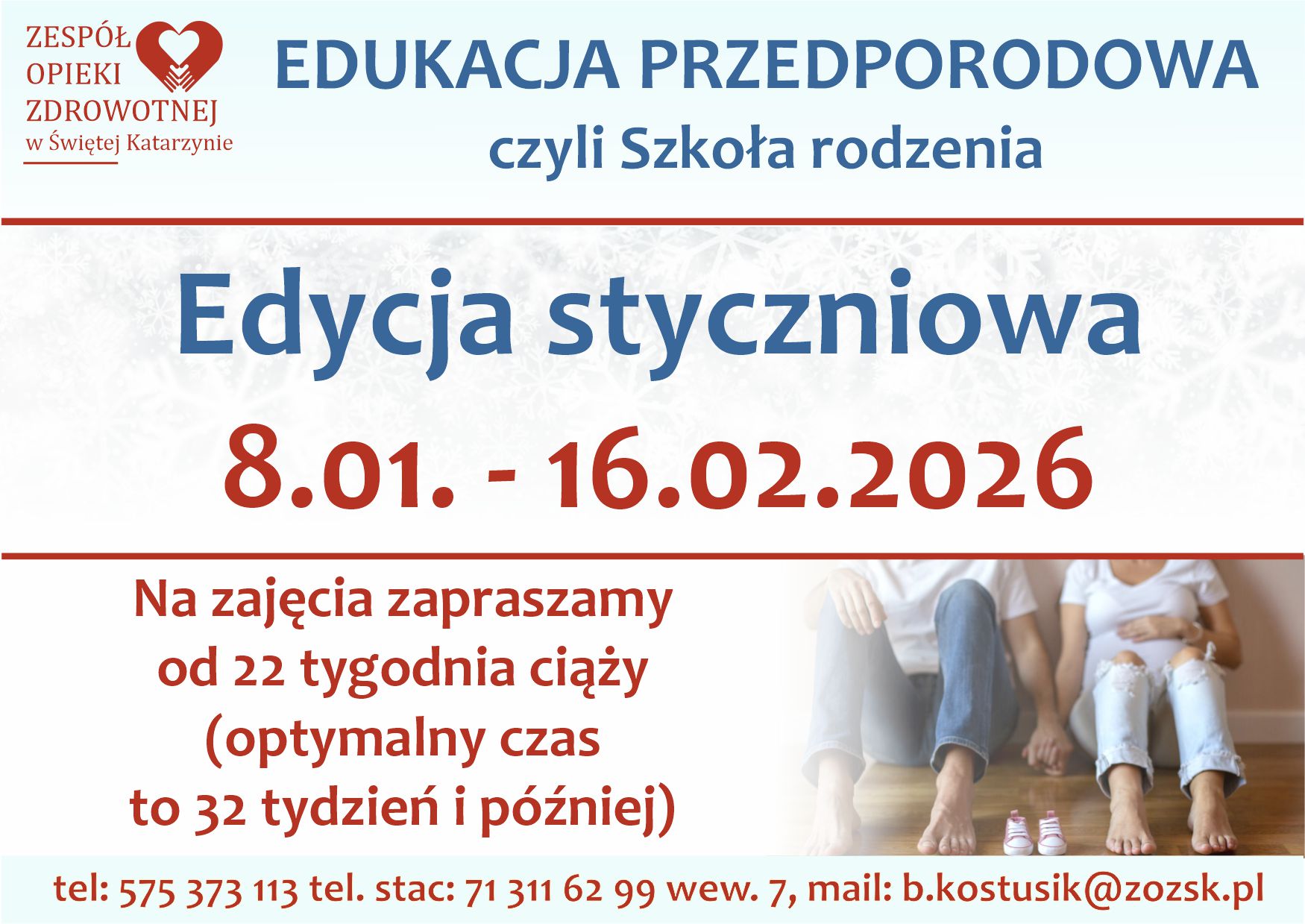 Edukacja przedporodowa - Szkoła Rodzenia 2024
