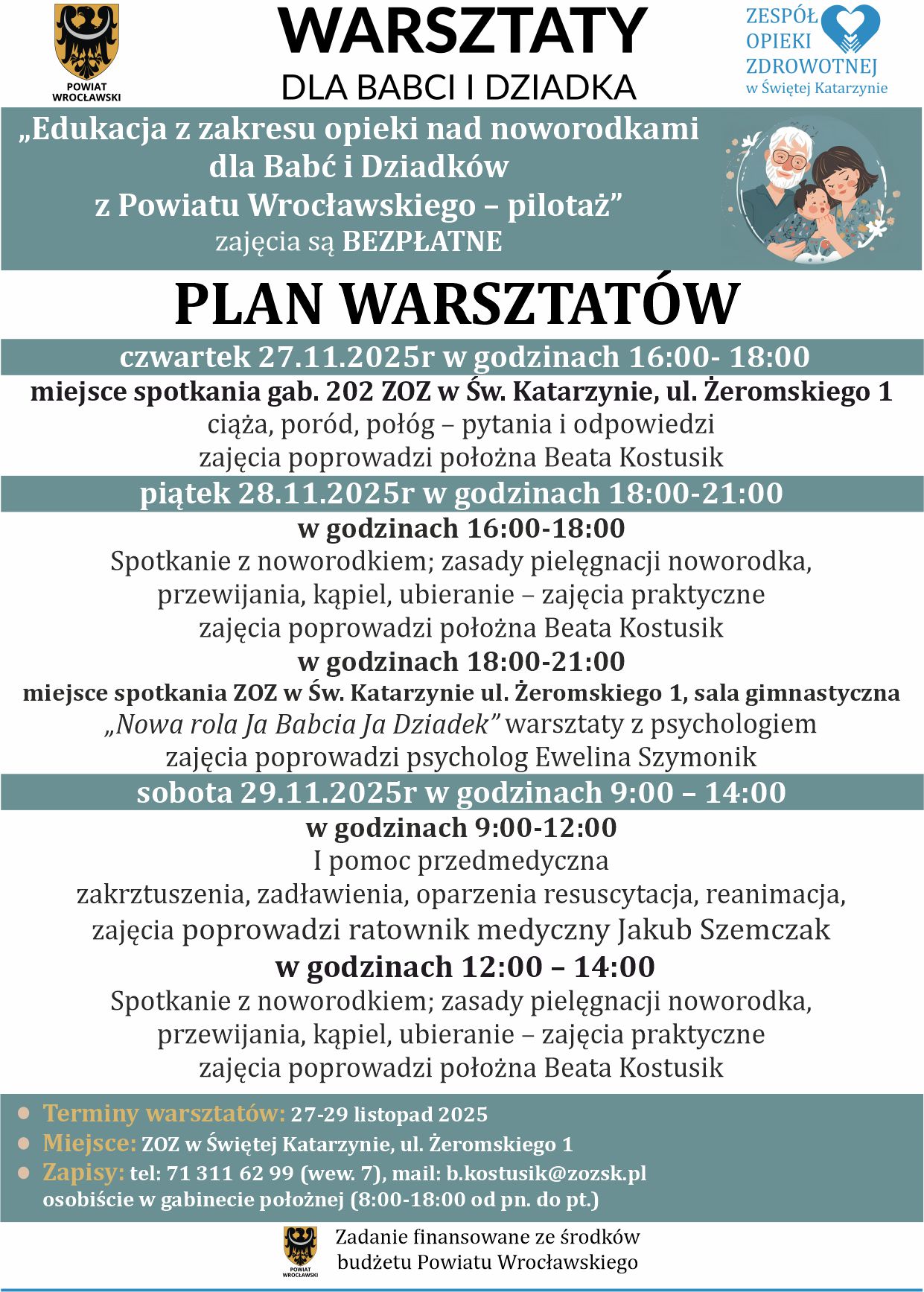 Edukacja przedporodowa - Szkoła Rodzenia 2024