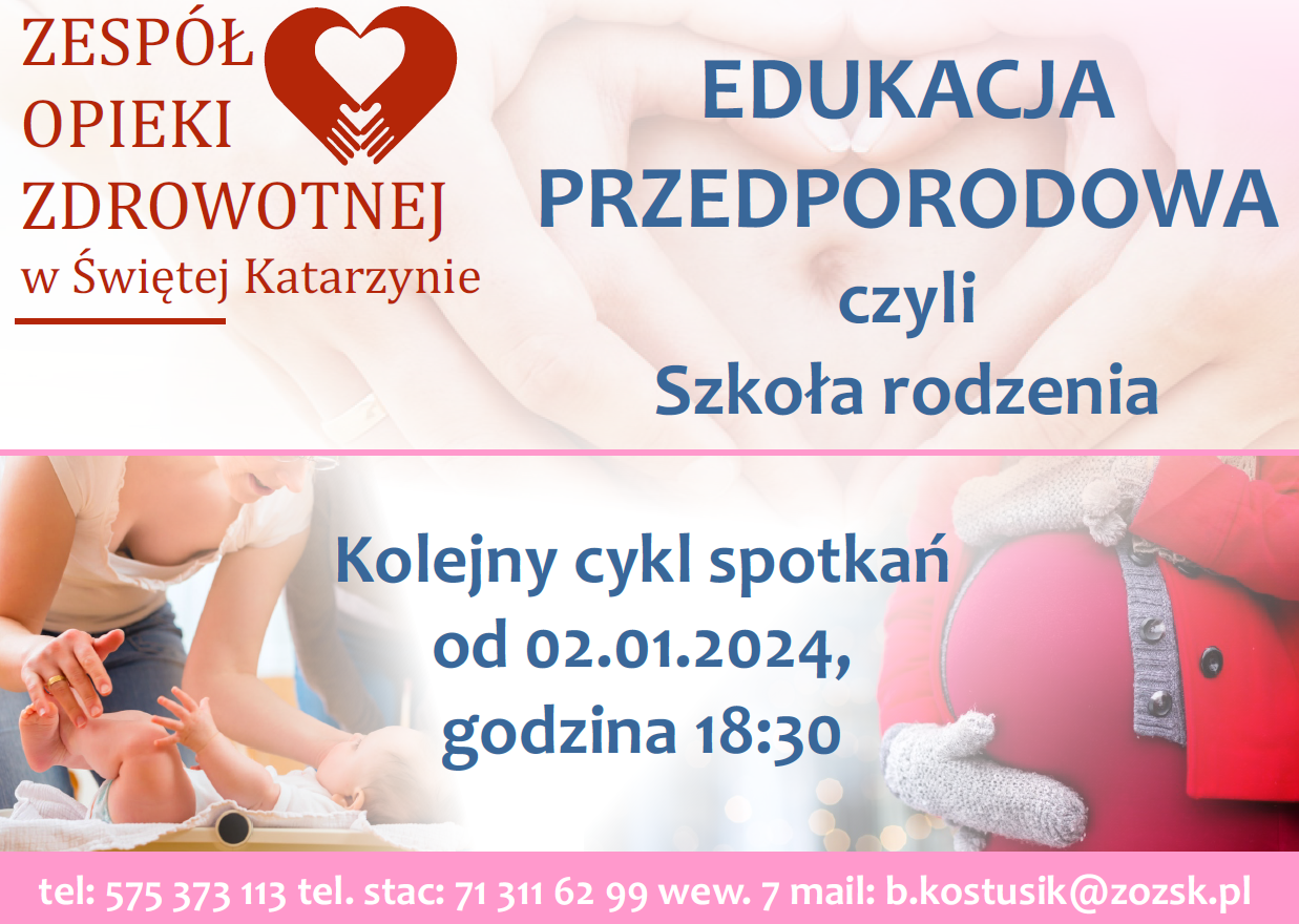 Edukacja przedporodowa - szkoła rodzenia