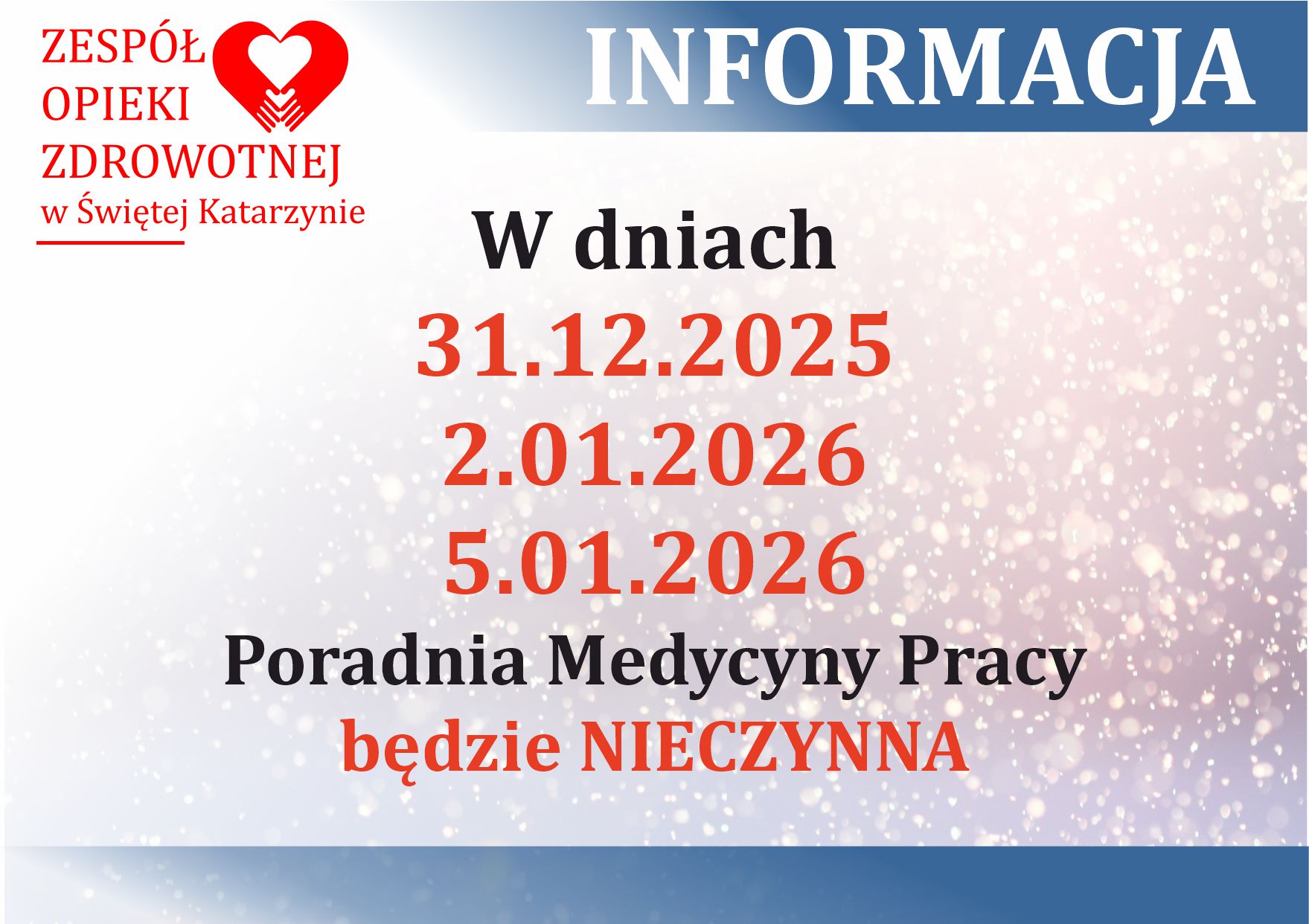 Medycyna pracy - dni wolne