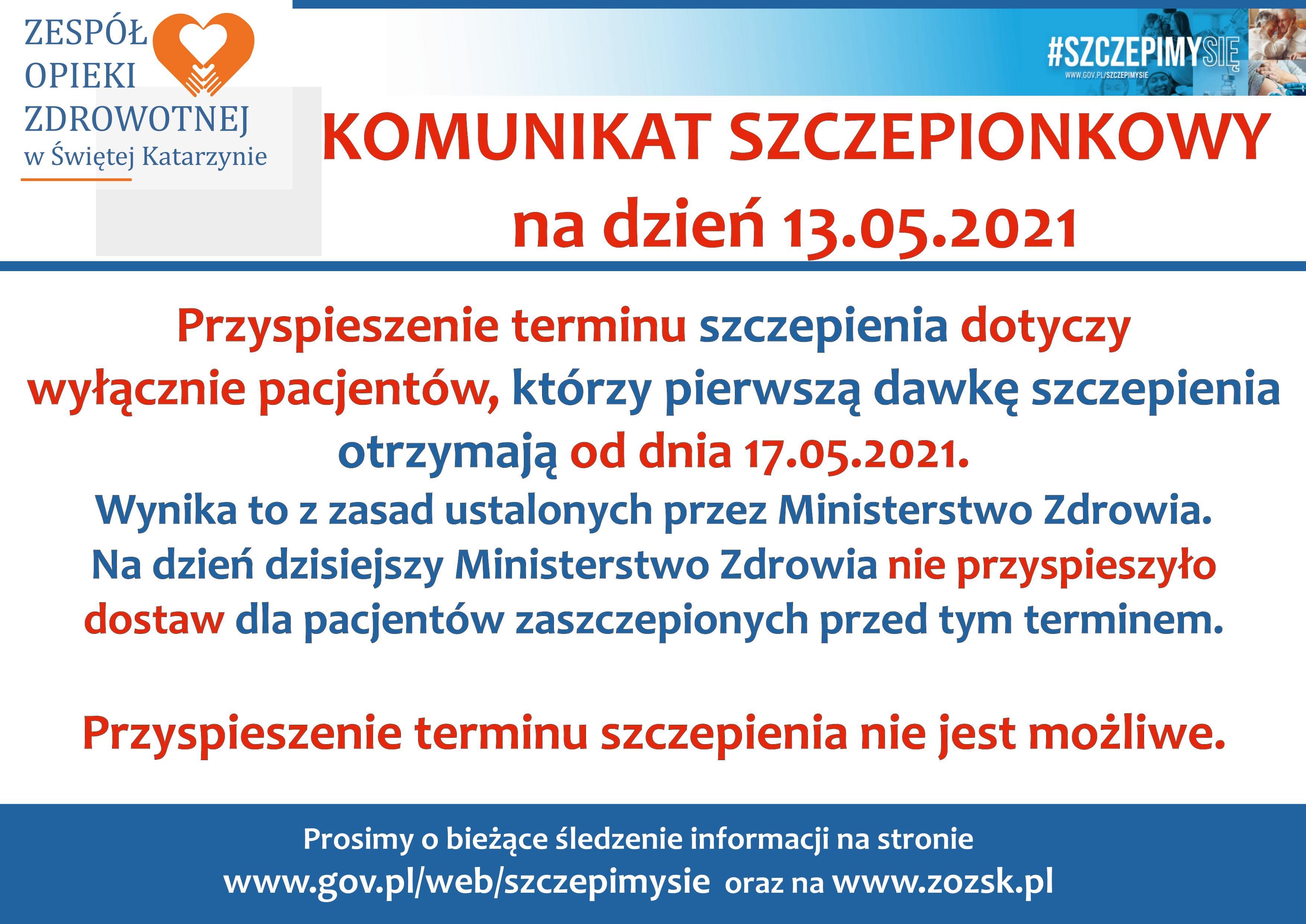 covid-19 komunikat szczepionkowy