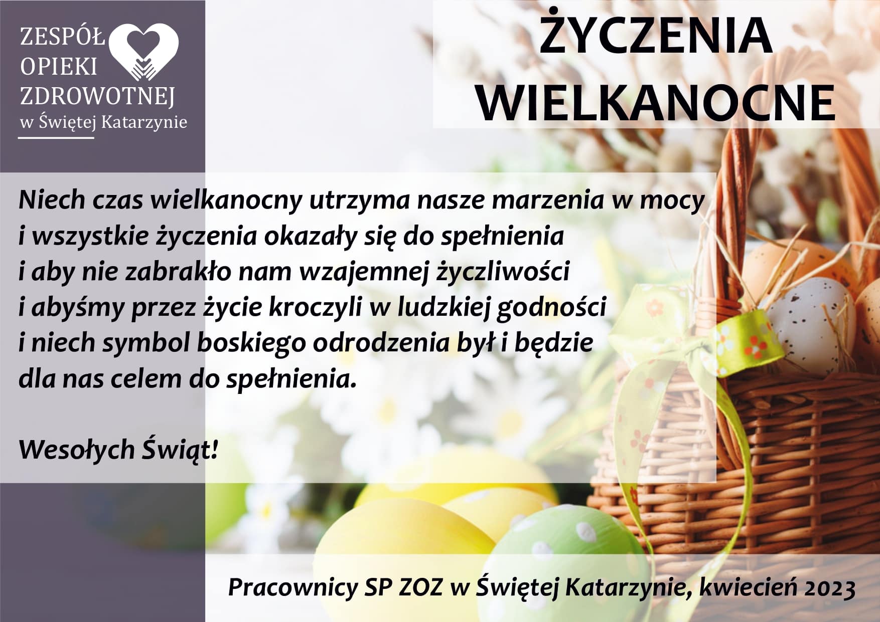 Życzenia z okazji Świąt Wielkanocnych